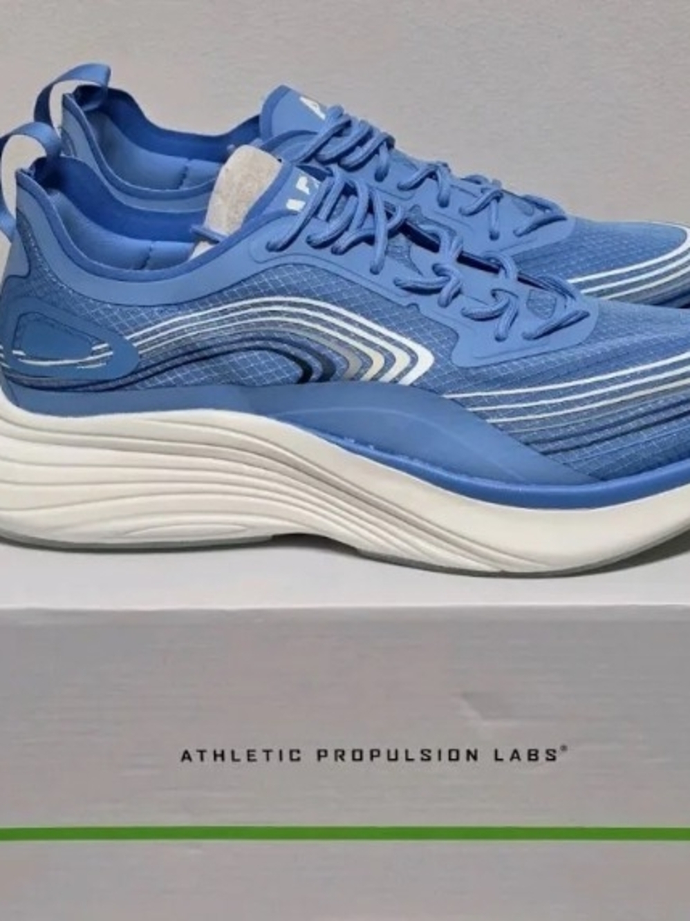 APL Mens Athletic Shoes Blue and White